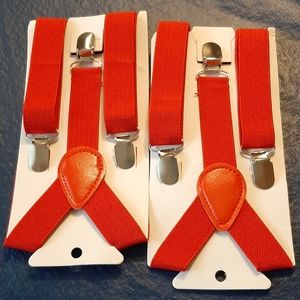 Red Suspenders Child Size